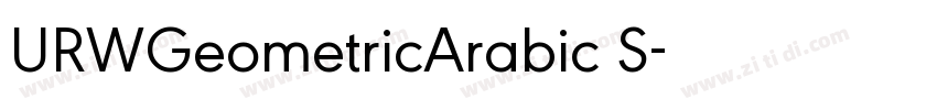 URWGeometricArabic S字体转换